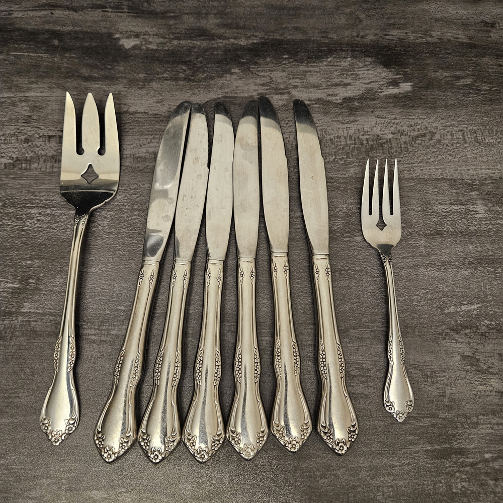 Vintage Oneida Mansfield Stainless Steel Flatware Pieces